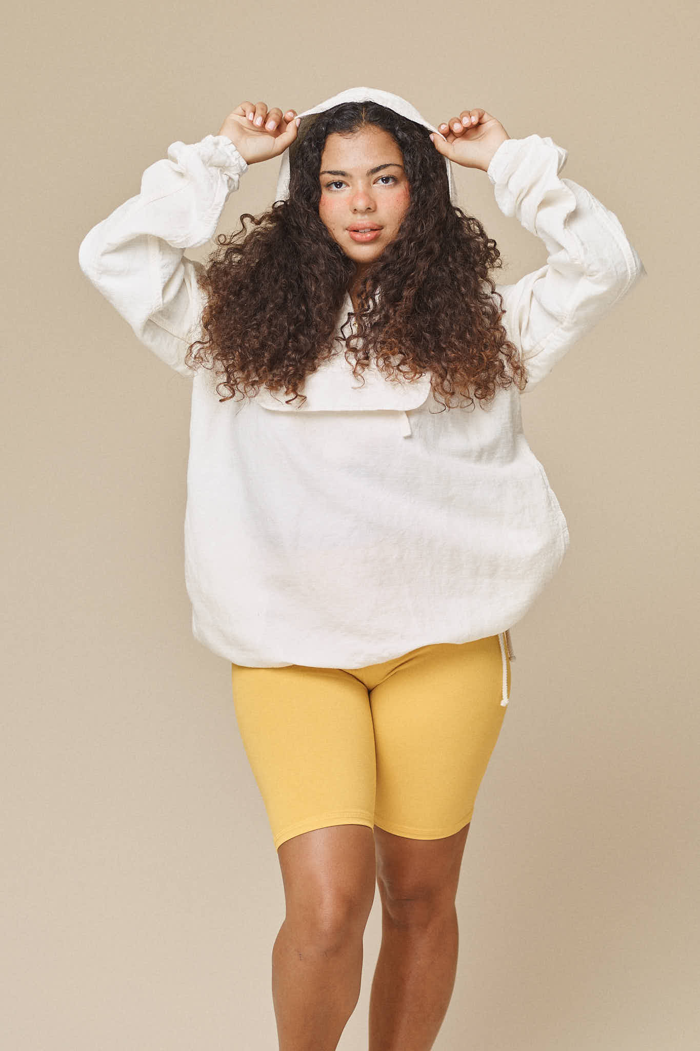Shoreline Anorak Jacket | Jungmaven Hemp Clothing & Accessories / model_desc: Nikki is 5’2” wearing M