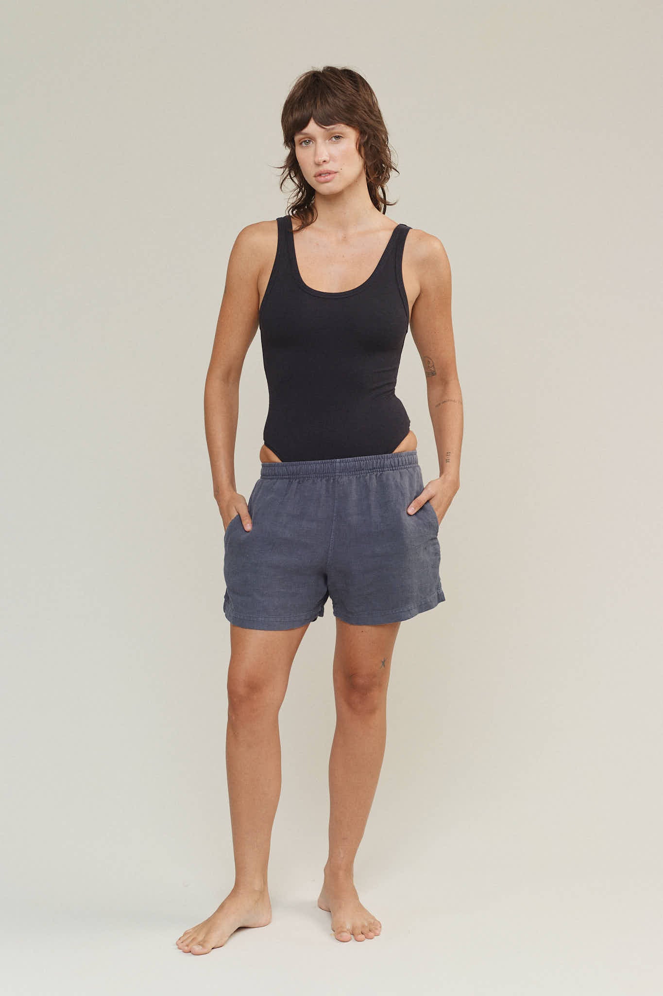 Makena 100% Hemp Short | Jungmaven Hemp Clothing & Accessories / model_desc: Tatchi is  5’9” wearing XS