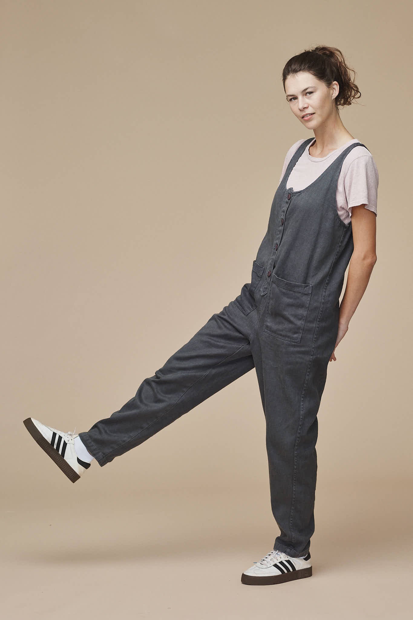 Button Front Jumper | Jungmaven Hemp Clothing & Accessories / model_desc: Sydney is  5’7” wearing S