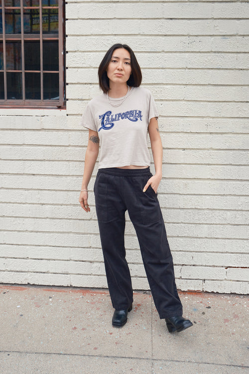 California Cropped Ojai Tee | Jungmaven Hemp Clothing & Accessories / Color:
