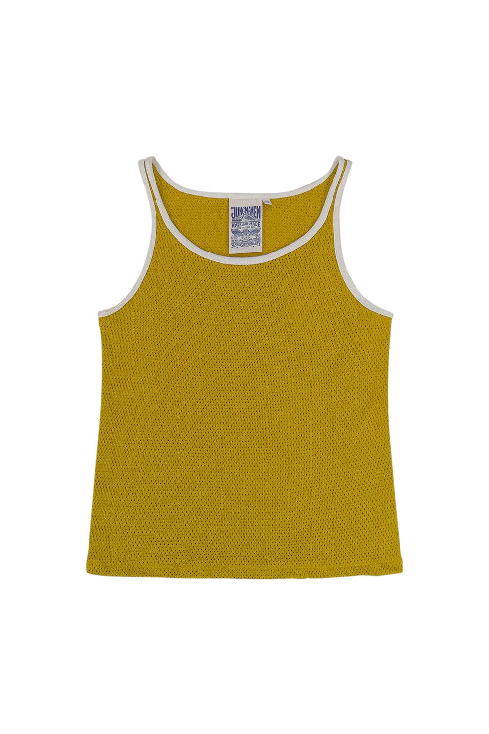 Calobo Mesh Tank | Jungmaven Hemp Clothing & Accessories / Color:Citrine Yellow