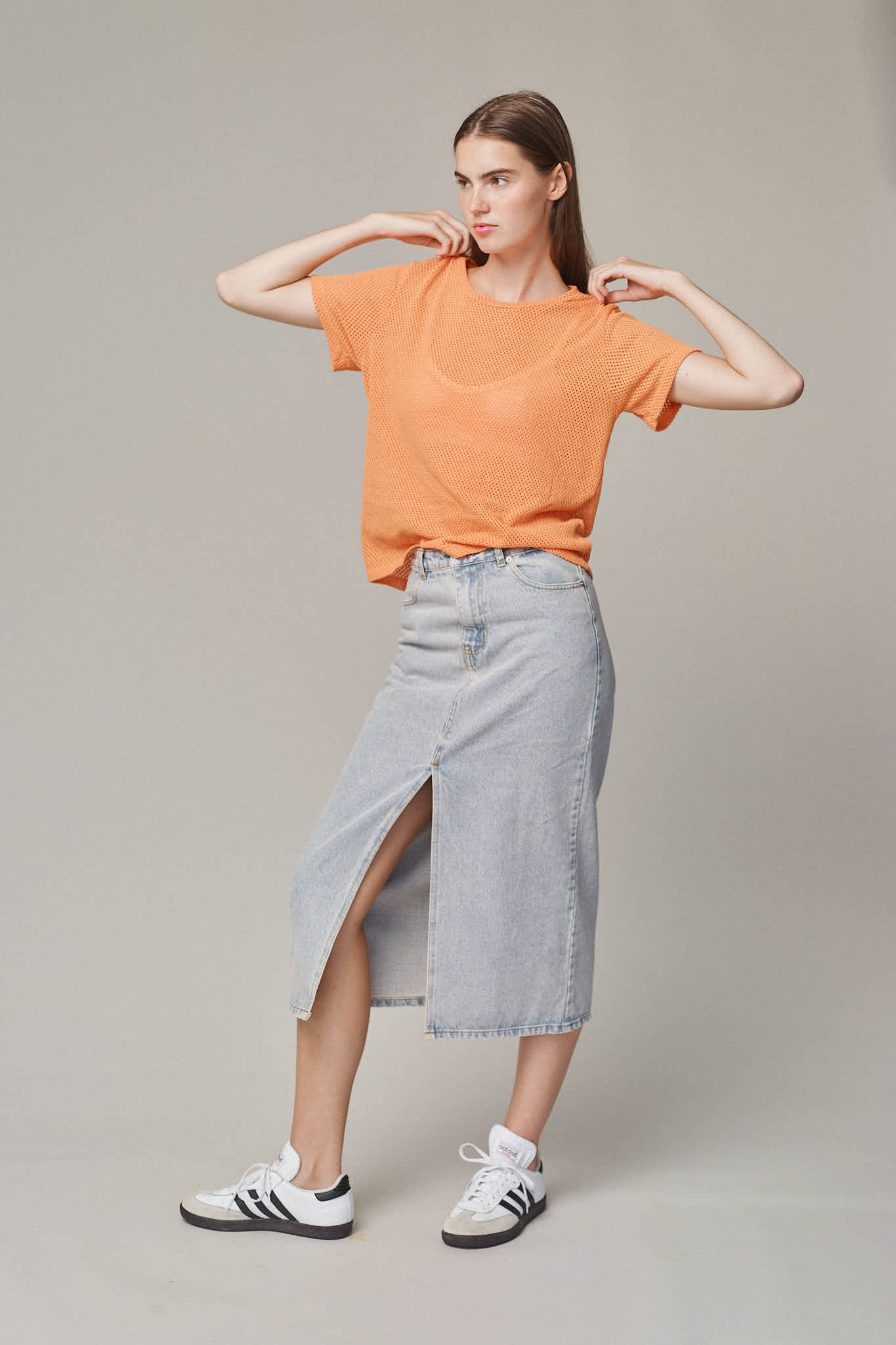 Carmen Mesh Cropped Tee | Jungmaven Hemp Clothing & Accessories / Color: