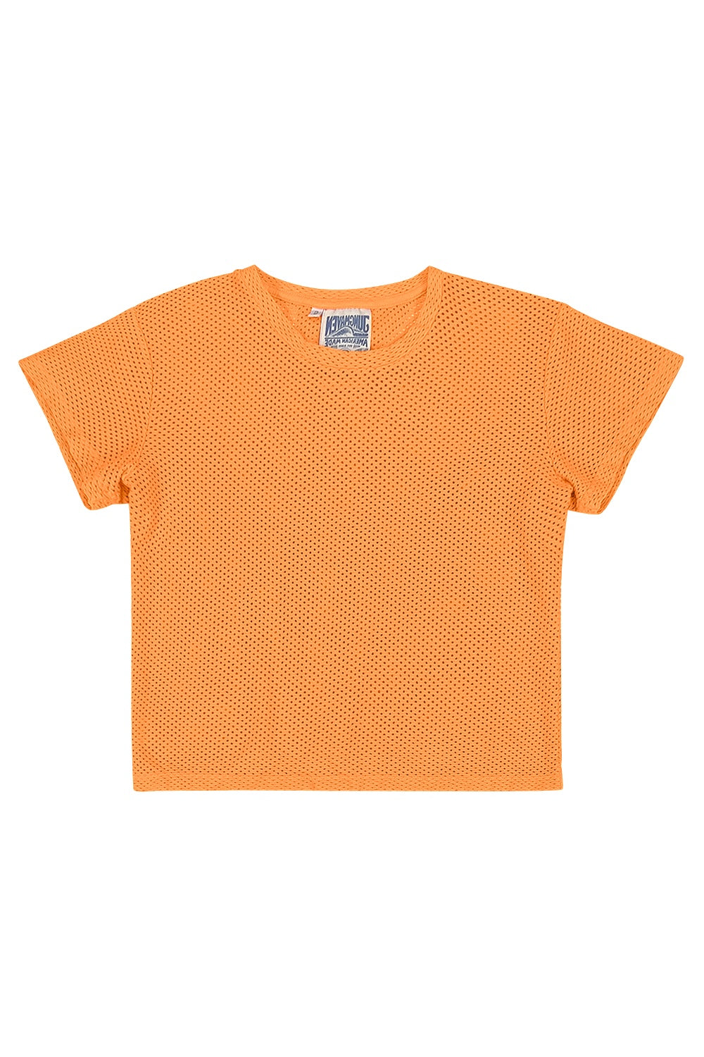 Carmen Mesh Cropped Tee | Jungmaven Hemp Clothing & Accessories / Color: Apricot Crush