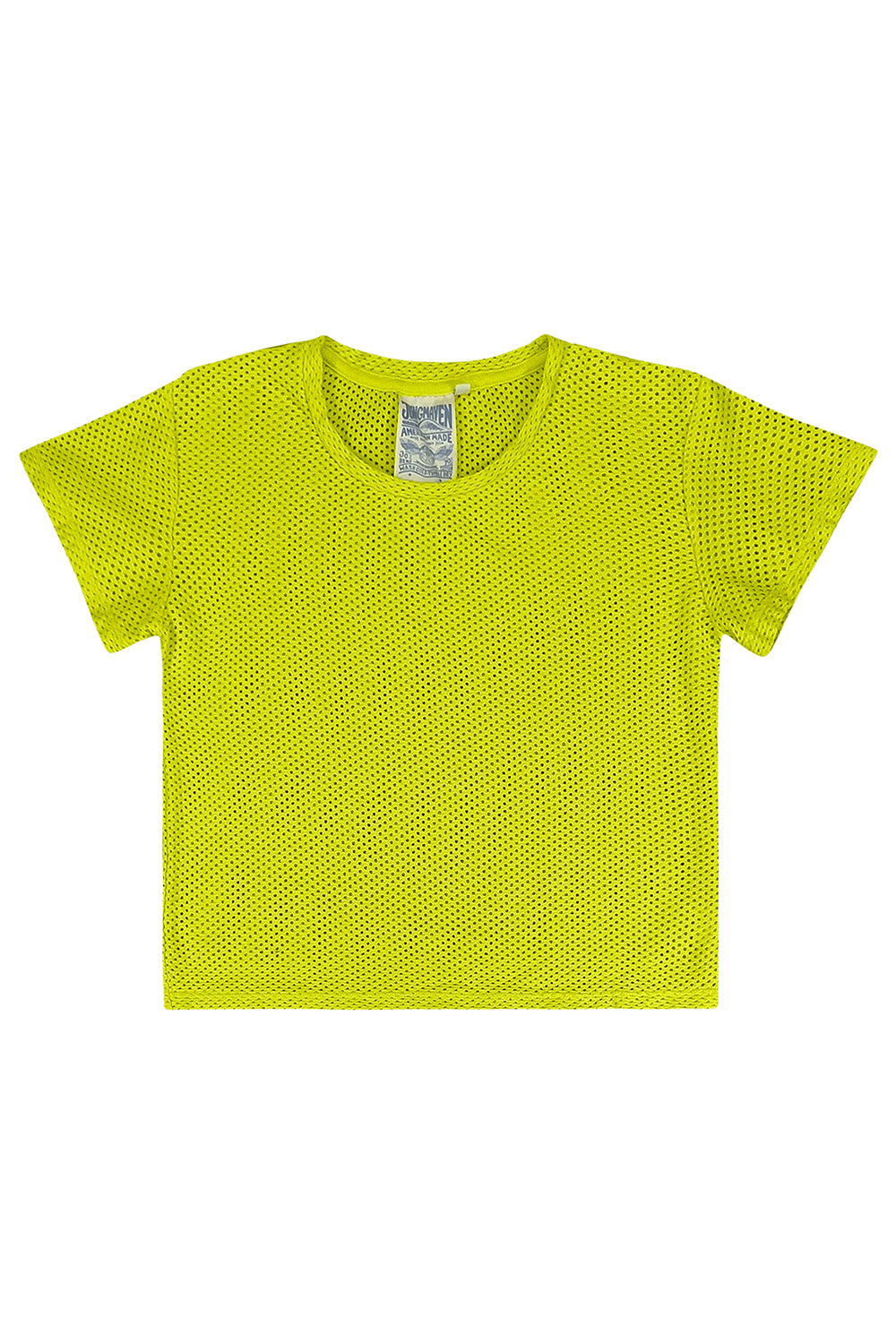 Carmen Mesh Cropped Tee | Jungmaven Hemp Clothing & Accessories / Color: Limelight