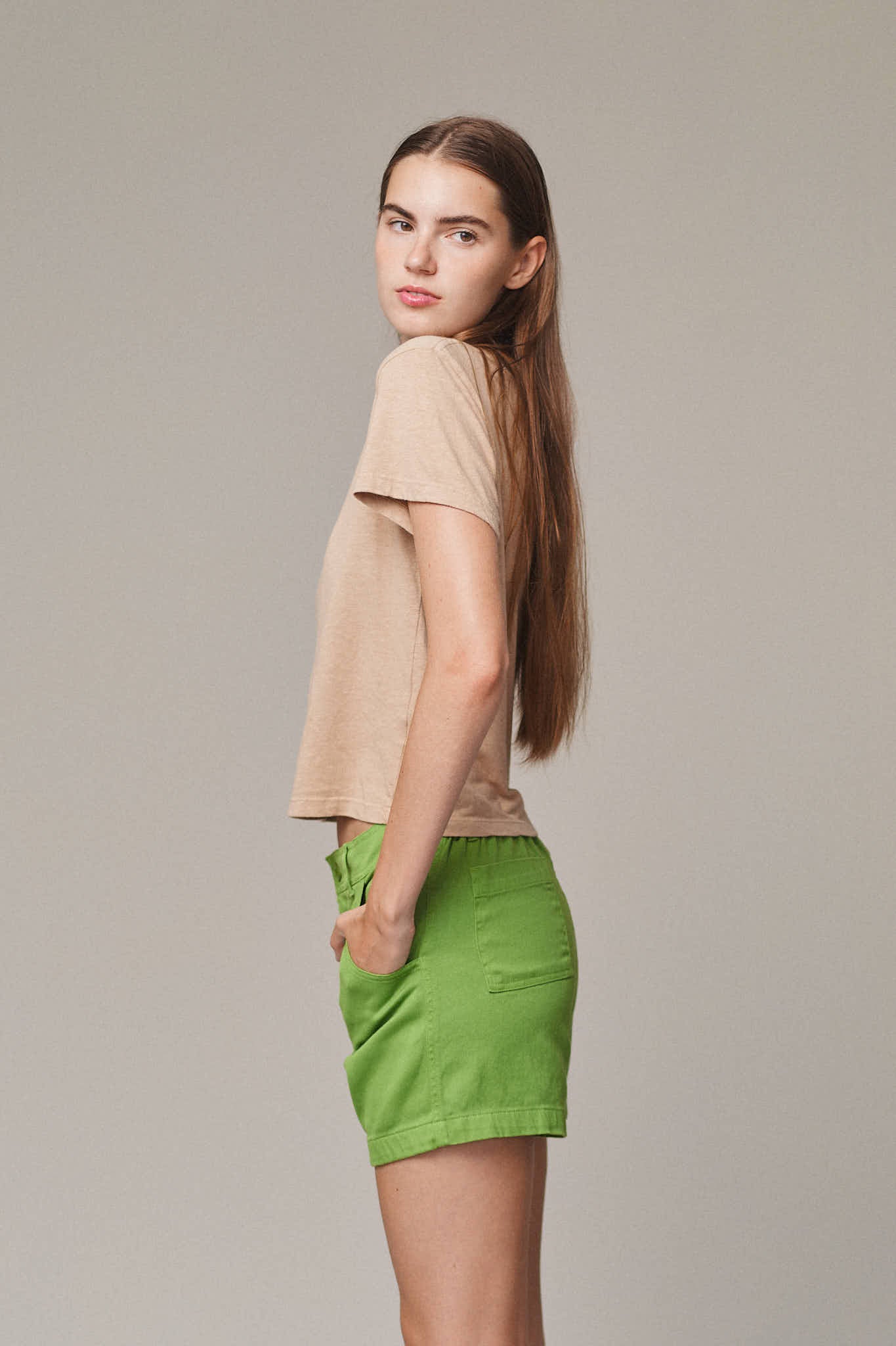 Cropped Lorel Tee | Jungmaven Hemp Clothing & Accessories / Color: