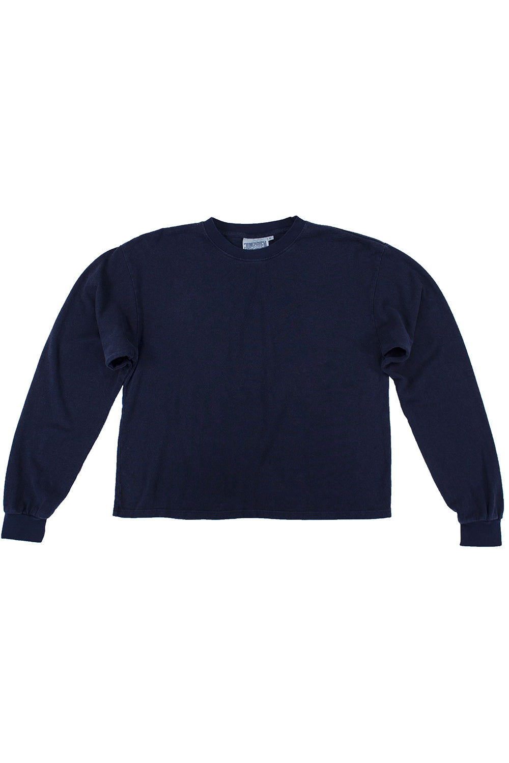 Cropped Long Sleeve Tee | Jungmaven Hemp Clothing & Accessories / Color: Navy