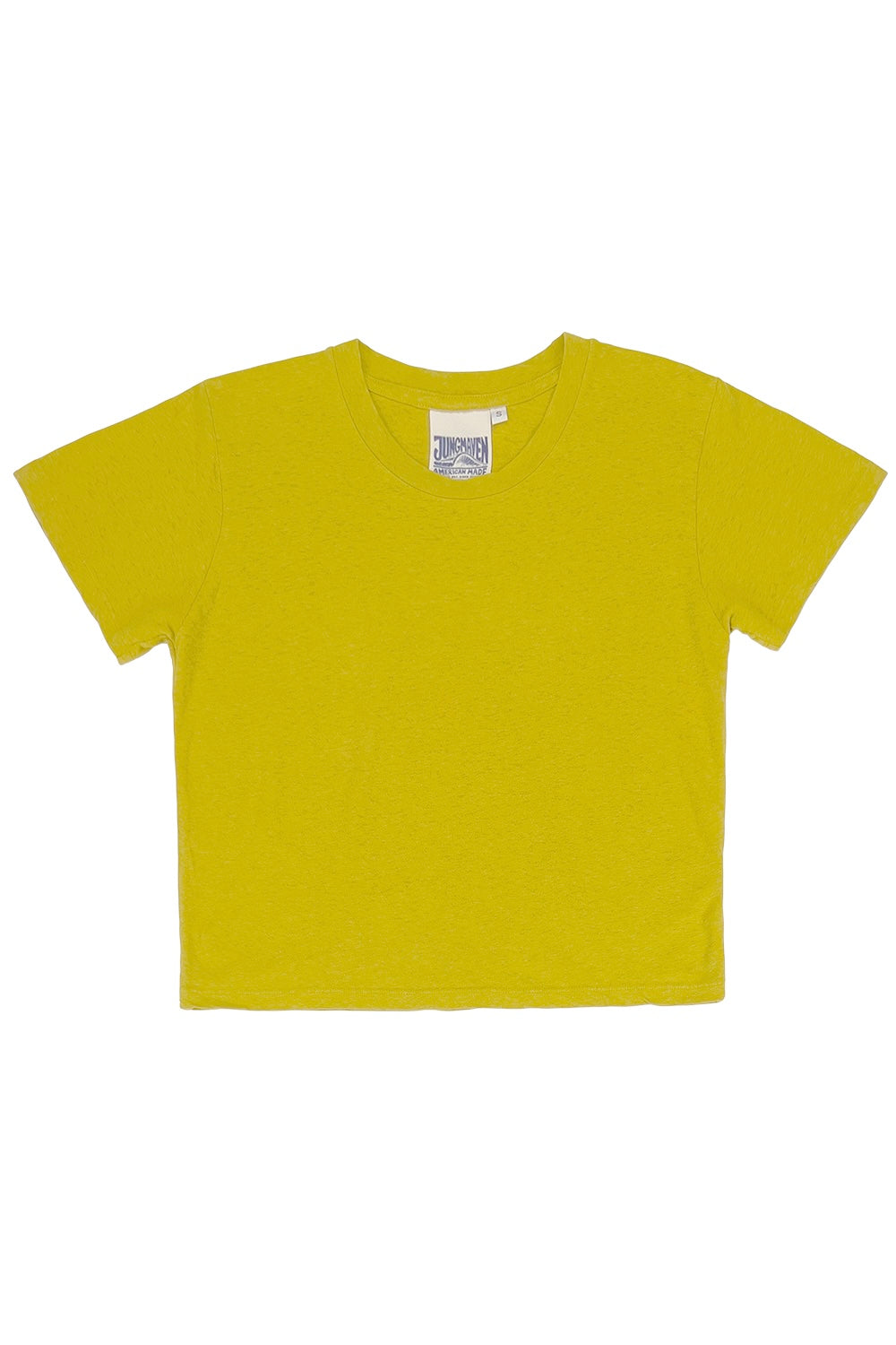 Cropped Lorel Tee | Jungmaven Hemp Clothing & Accessories / Color: Citrine Yellow