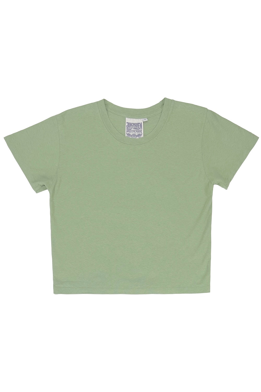 Cropped Lorel Tee | Jungmaven Hemp Clothing & Accessories / Color:Pistachio 