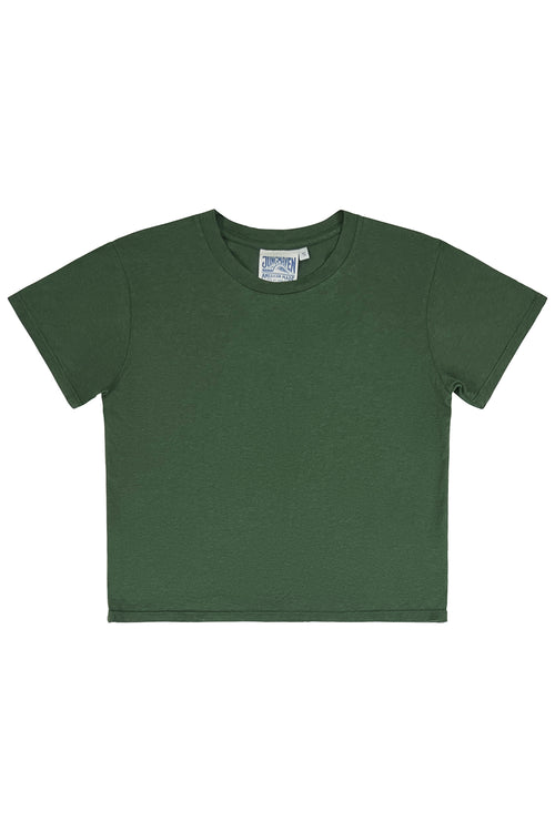 Cropped Ojai Tee | Jungmaven Hemp Clothing & Accessories / Color: Hunter Green