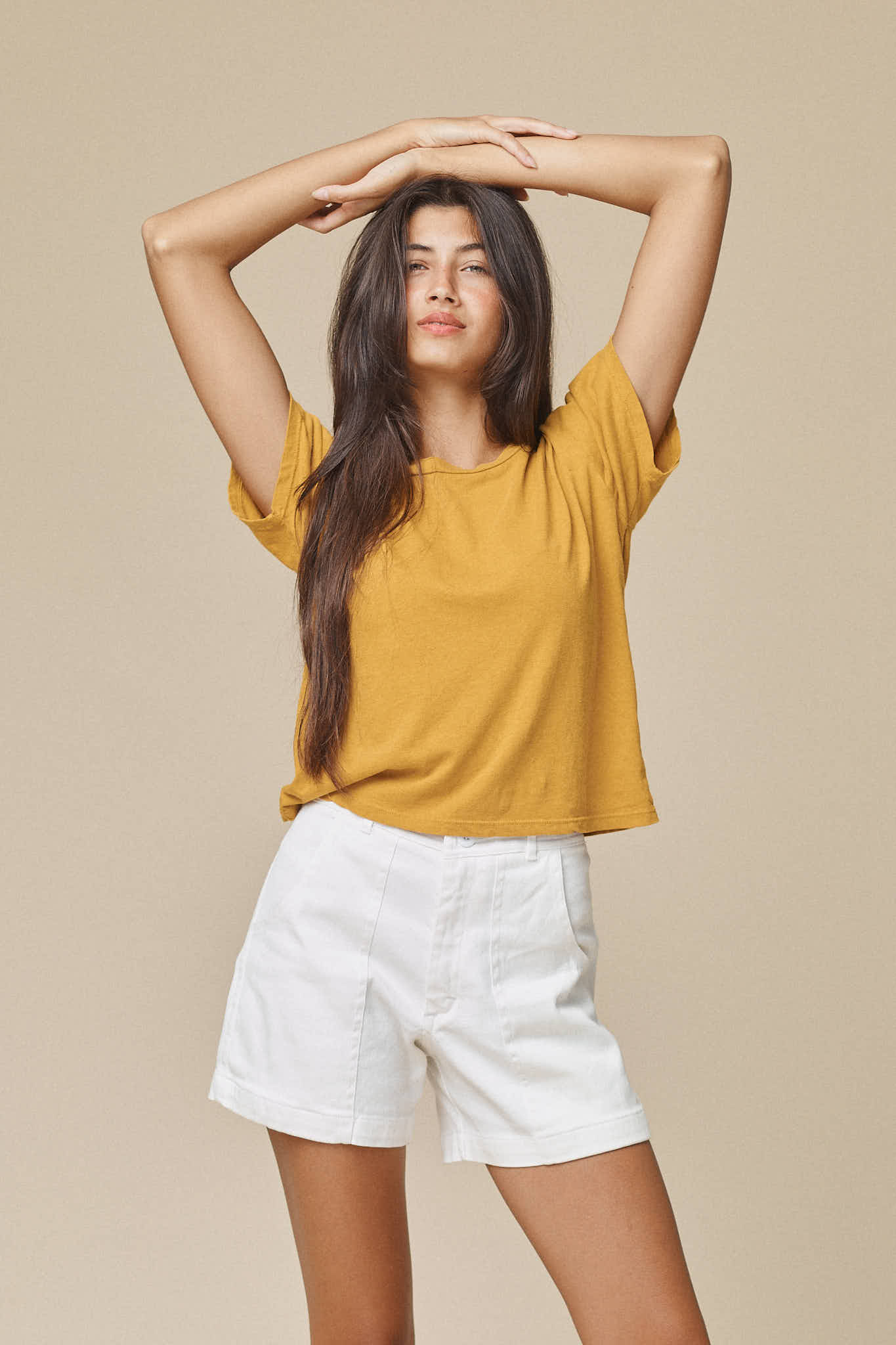 Venice Short | Jungmaven Hemp Clothing & Accessories / model_desc: Meeya is  5’6” wearing XS