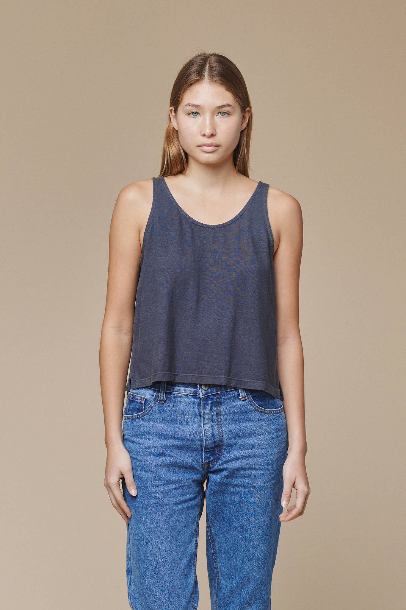Cropped Tank | Jungmaven Hemp Clothing & Accessories / model_desc: Katriel is  5’9” wearing Small