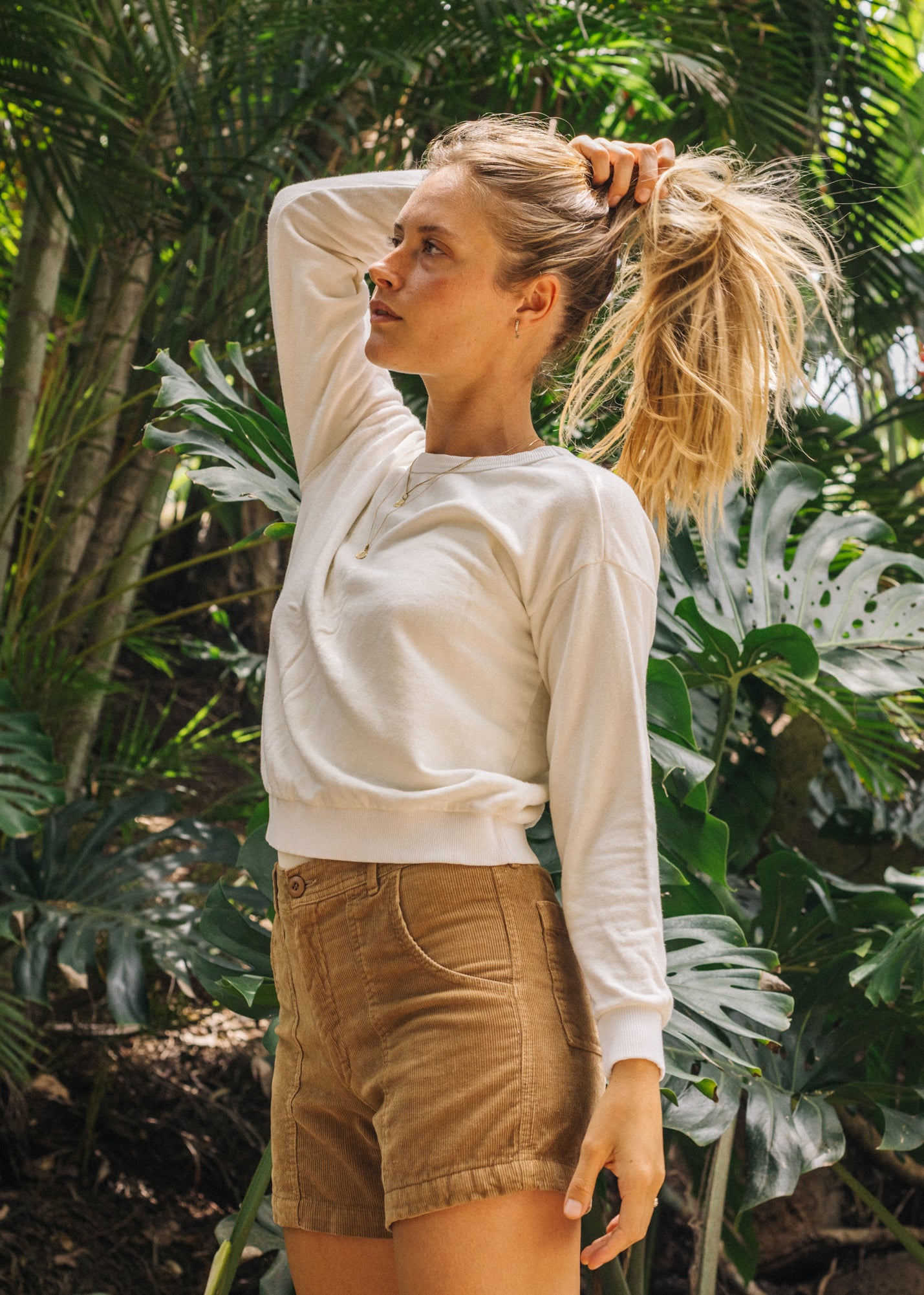 Crux Cropped Sweatshirt | Jungmaven Hemp Clothing & Accessories / Color: