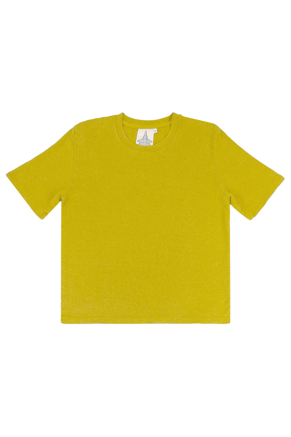 Dakota - 100% Hemp Cropped Tee | Jungmaven Hemp Clothing & Accessories / Color: Citrine Yellow