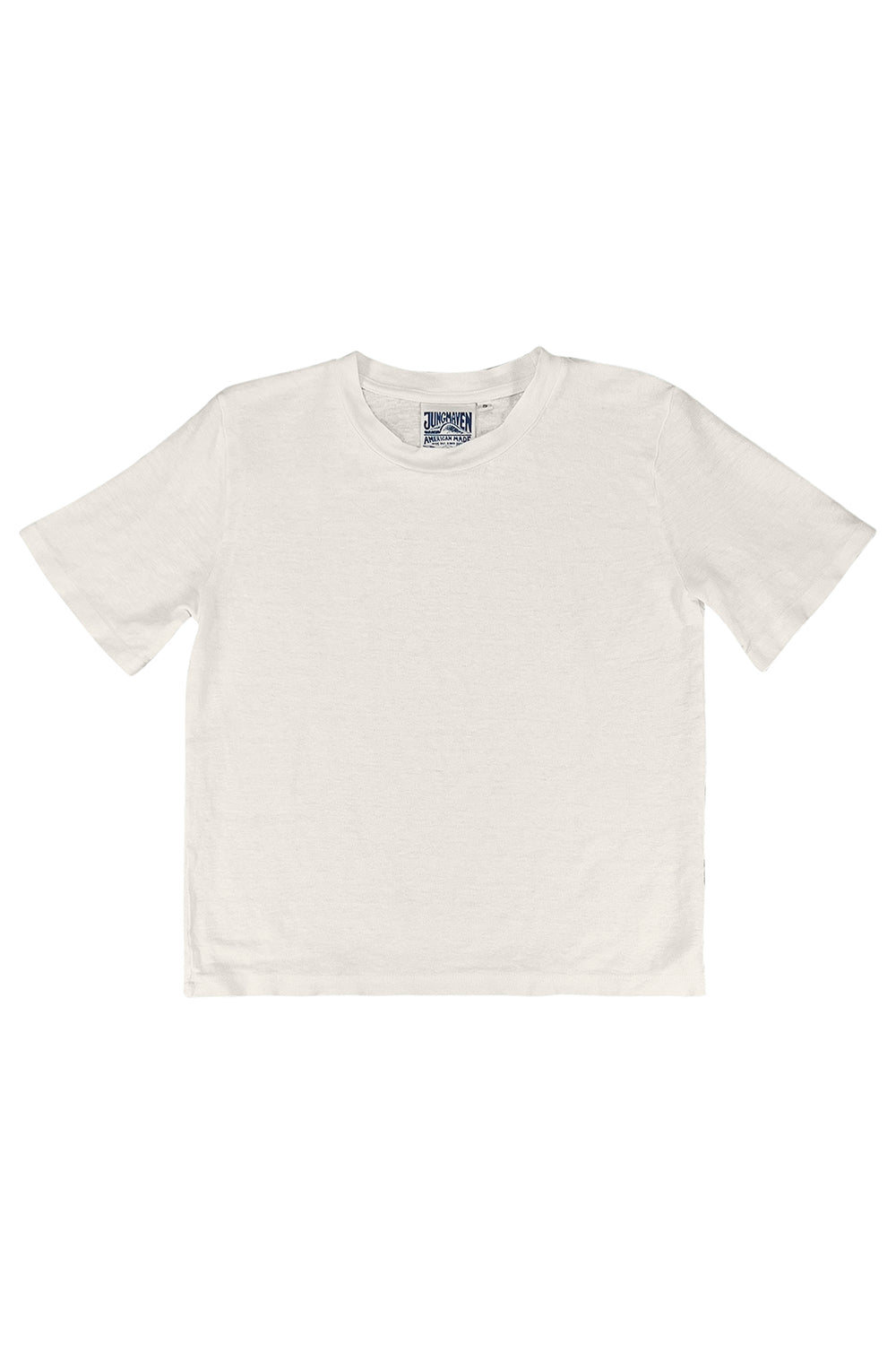 Dakota - 100% Hemp Cropped Tee | Jungmaven Hemp Clothing & Accessories / Color: Washed White