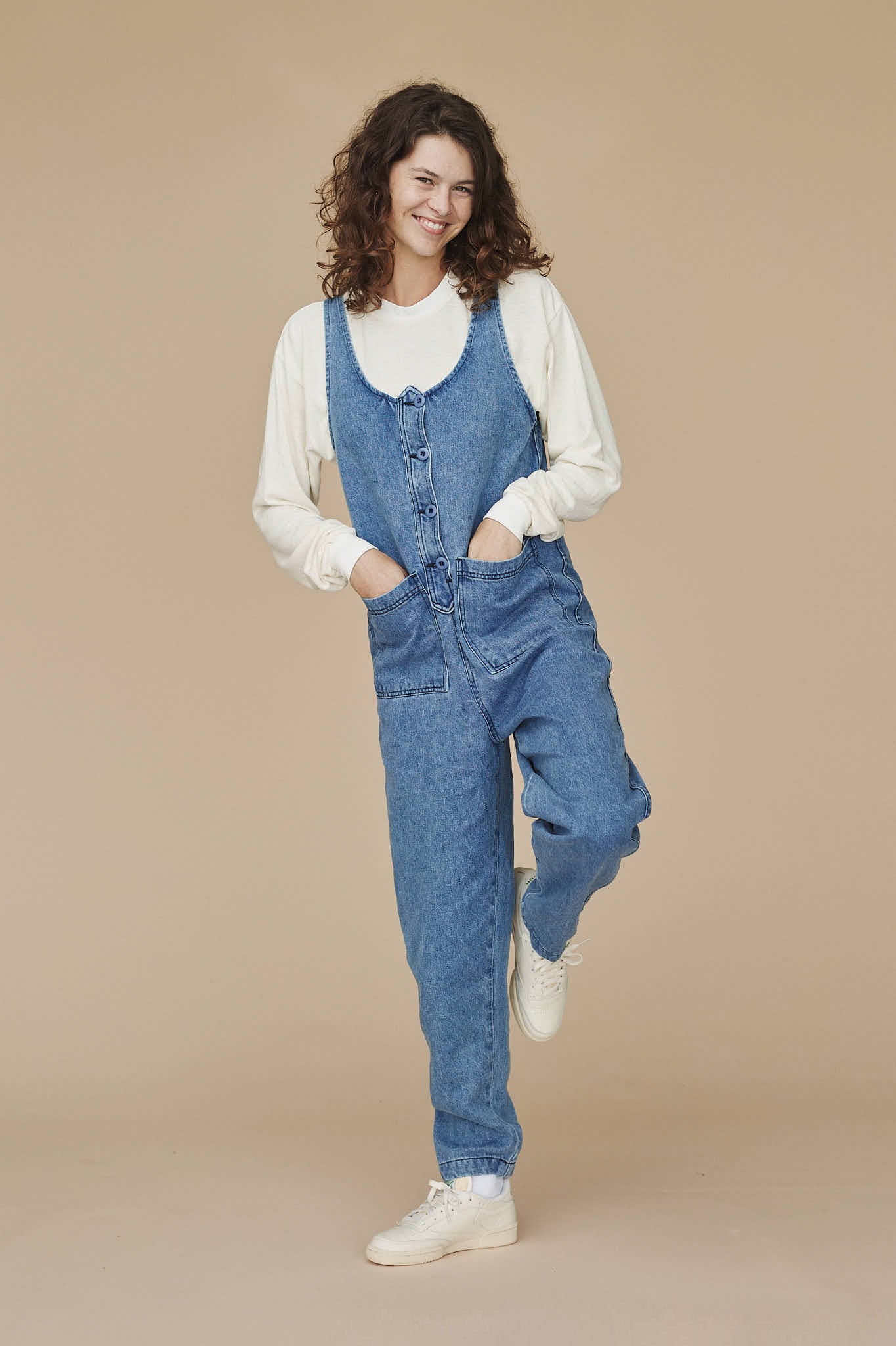 Denim Button Front Jumper | Jungmaven Hemp Clothing & Accessories / Color: