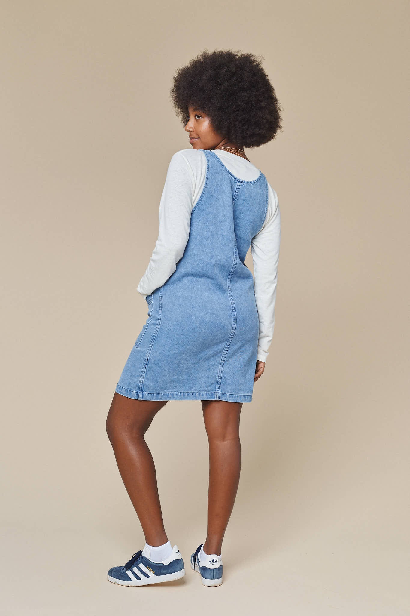 Denim Jumper Dress | Jungmaven Hemp Clothing & Accessories / Color: