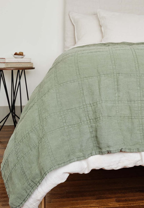 Evenfall Daybreak Quilt | Jungmaven Hemp Clothing & Accessories / Color: Agave