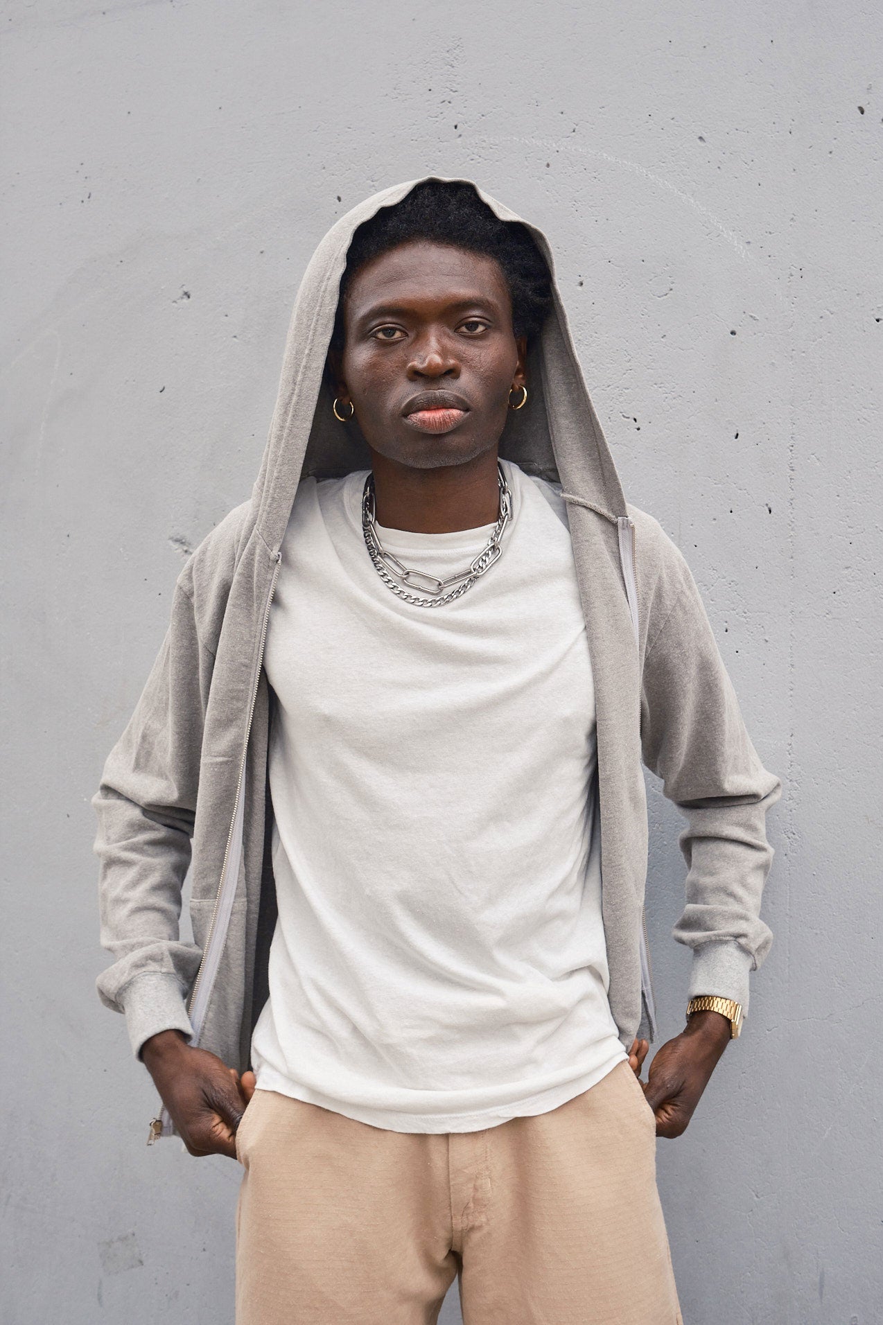 Heathered Aptos Ranch Hooded Zip | Jungmaven Hemp Clothing & Accessories / Color: