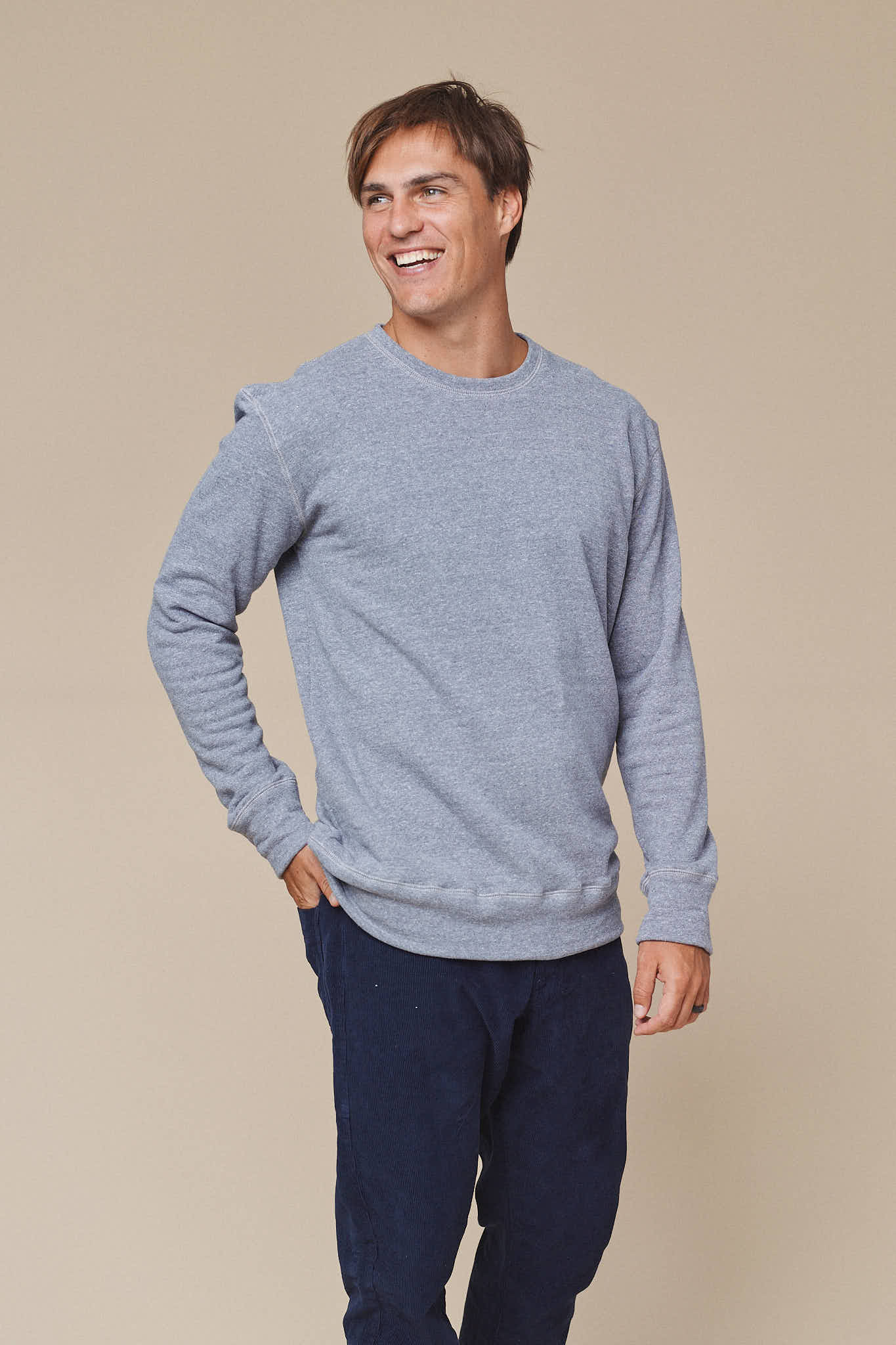 Heathered Fleece Tahoe Sweatshirt | Jungmaven Hemp Clothing & Accessories / Color: