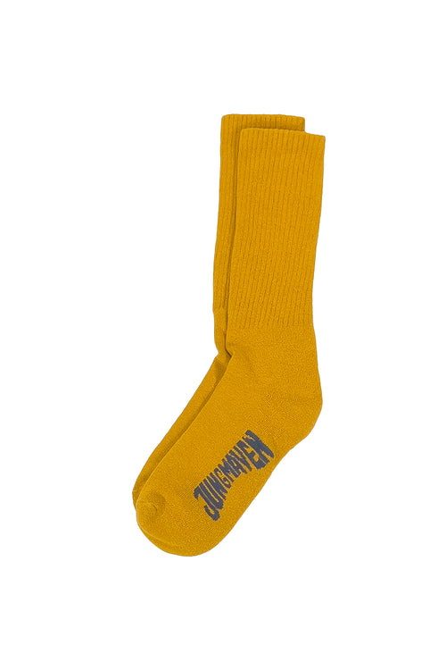 Hemp Wool Crew Socks | Jungmaven Hemp Clothing & Accessories / Color: Spicy Mustard