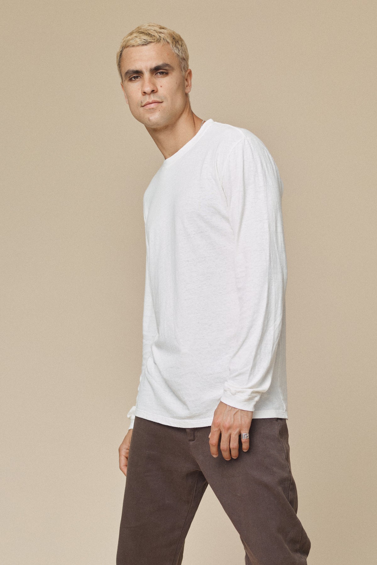 Jung Long Sleeve Tee | Jungmaven Hemp Clothing & Accessories / model_desc: Shen is 6’2” wearing Large