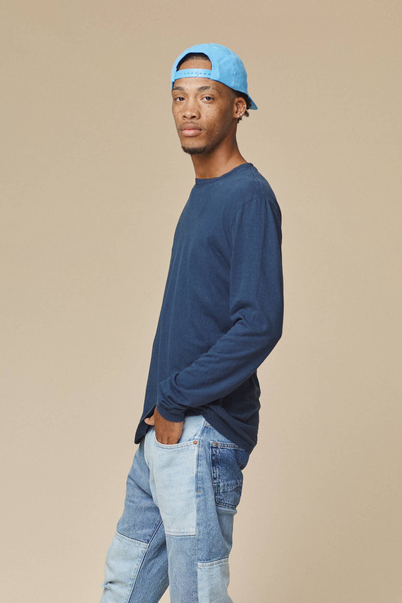 Jung Long Sleeve Tee | Jungmaven Hemp Clothing & Accessories / Color:Jung Long Sleeve Tee | Jungmaven Hemp Clothing & Accessories / model_desc: EJ is 6’0” wearing Medium