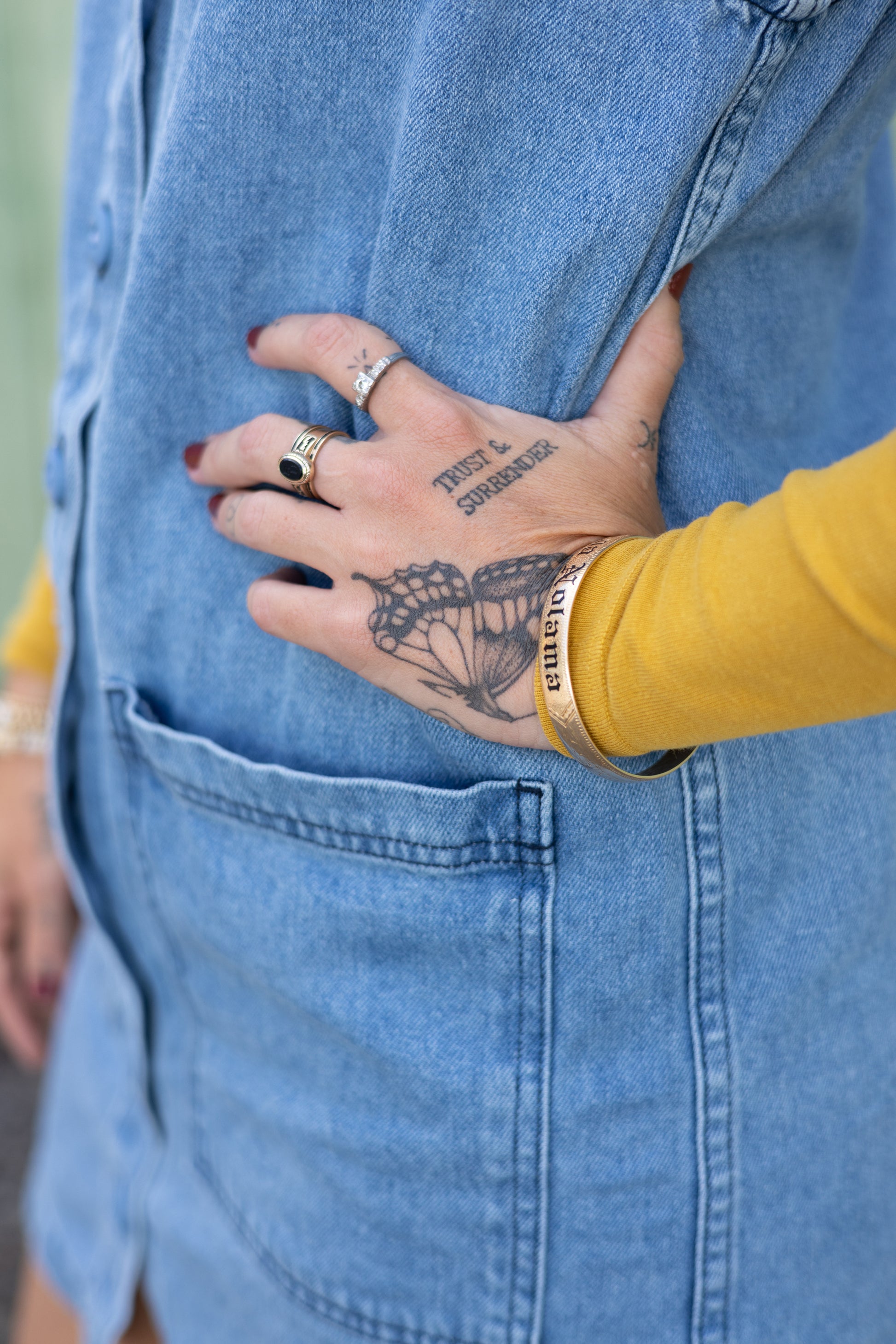 Denim Jumper Dress | Jungmaven Hemp Clothing & Accessories / Color: