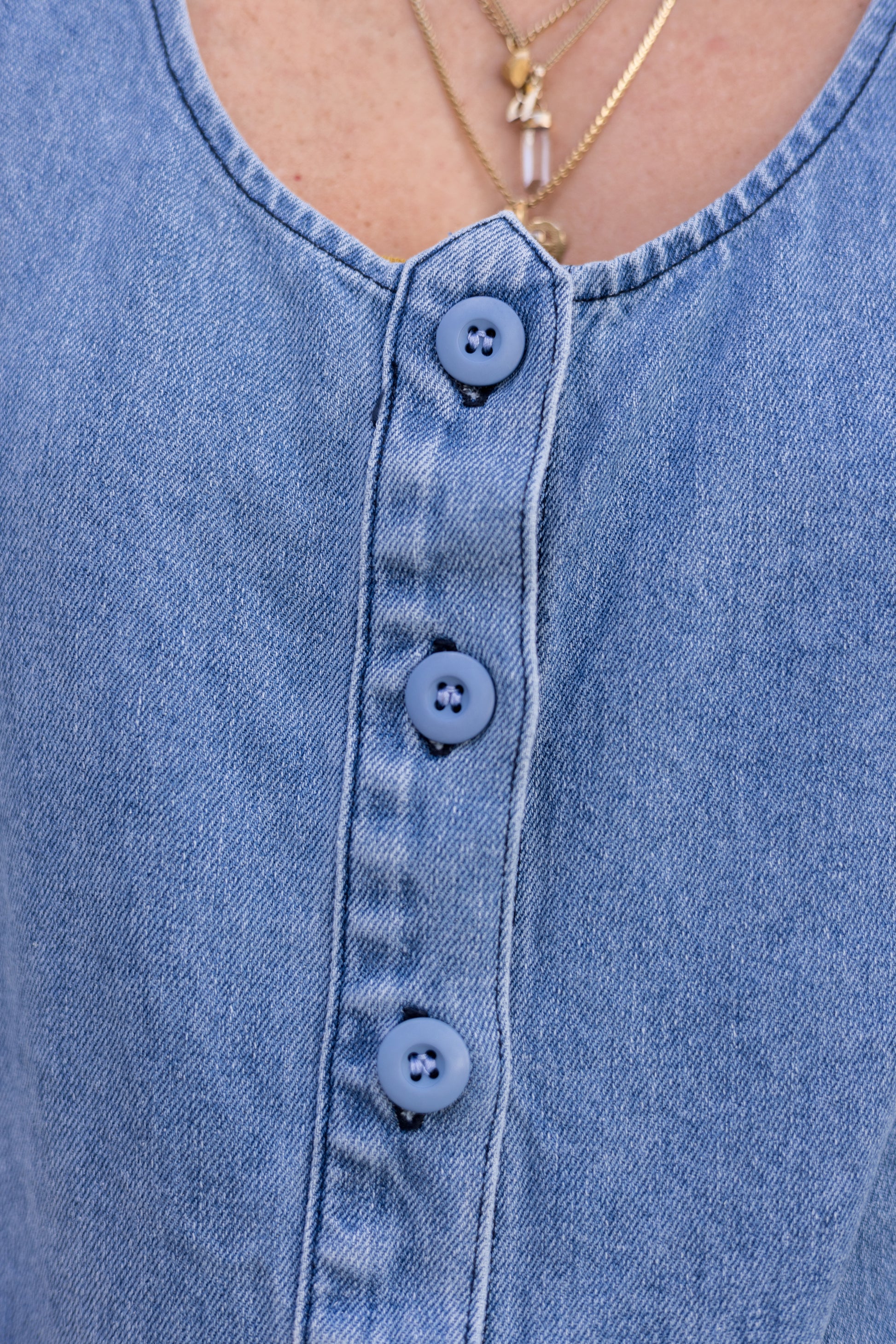 Denim Jumper Dress | Jungmaven Hemp Clothing & Accessories / Color: