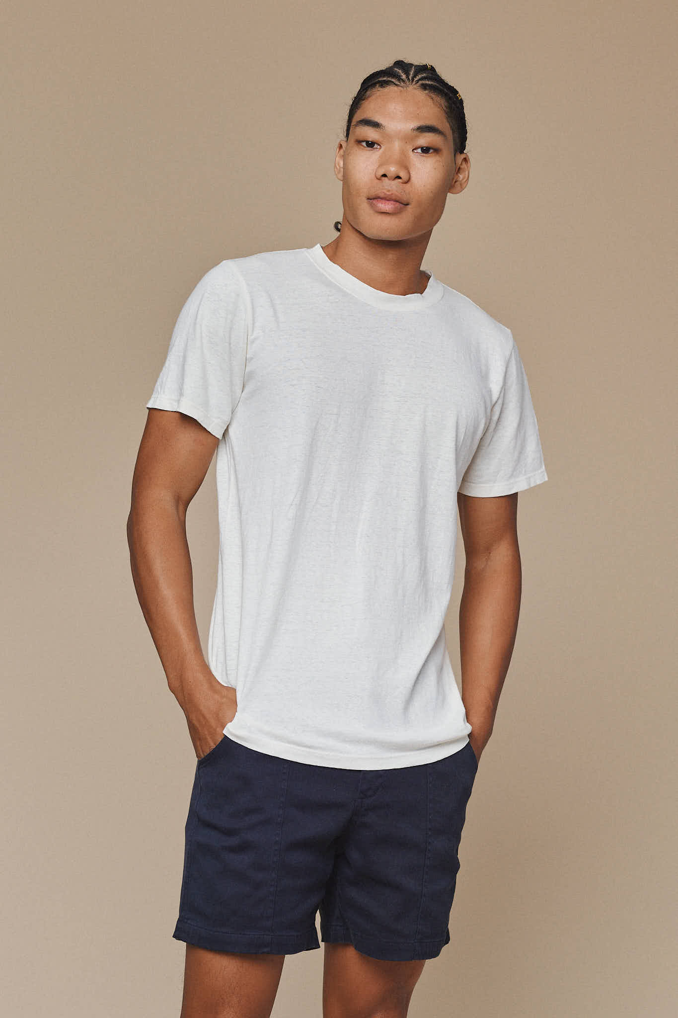 Jung Tee | Jungmaven Hemp Clothing & Accessories / model_desc: Chaz is 6’2” wearing L