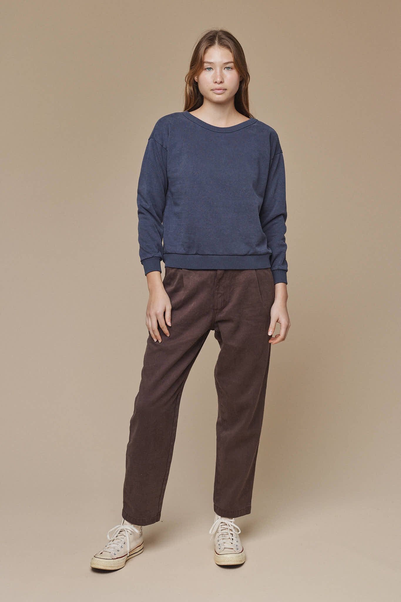 Laguna Cropped Sweatshirt | Jungmaven Hemp Clothing & Accessories / Color: