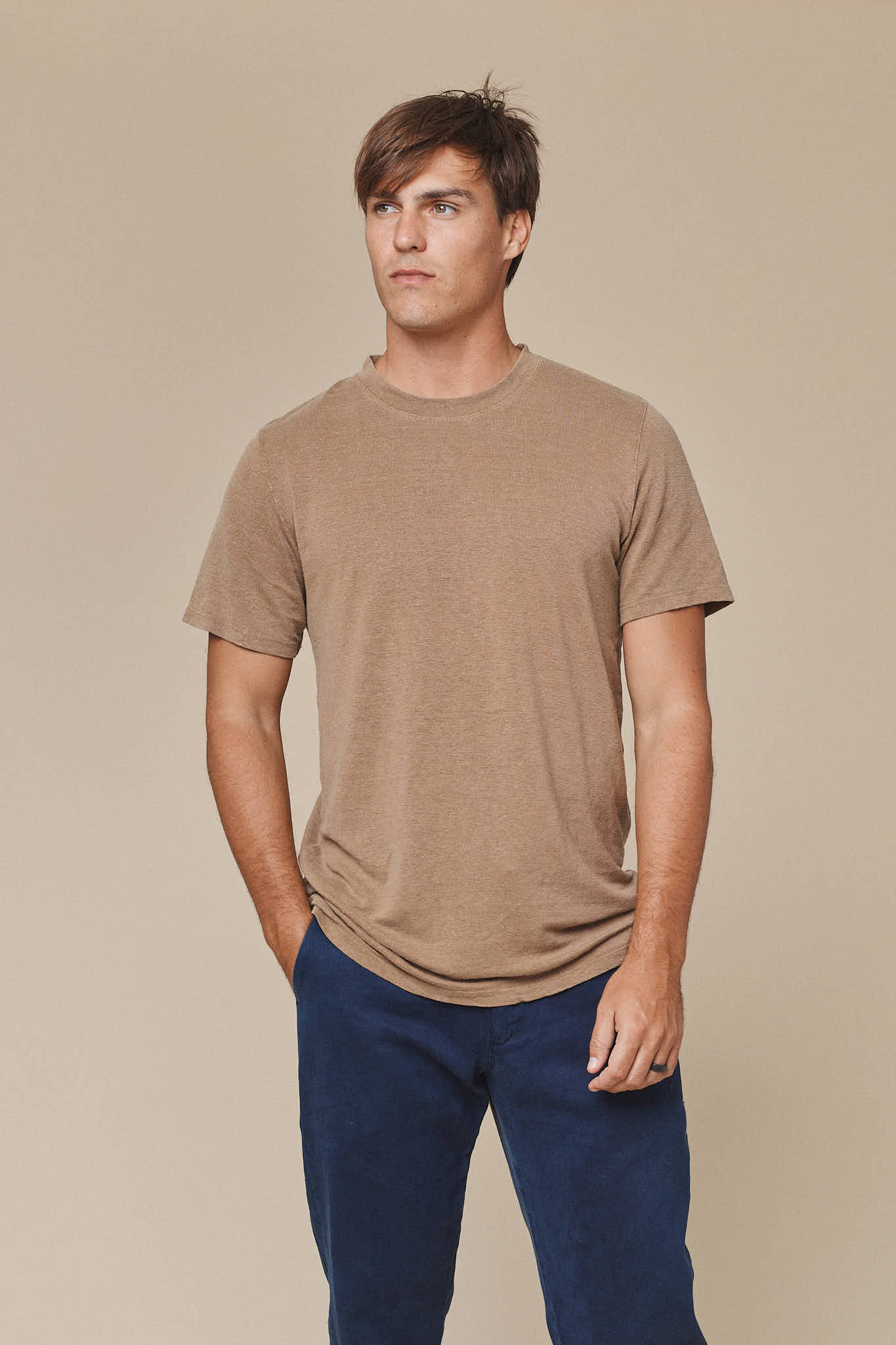 Mana 10  - 100% Hemp Tee | Jungmaven Hemp Clothing / model_desc: Travis is 6’1” wearing Large