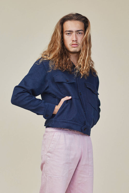 Mechanic Jacket | Jungmaven Hemp Clothing & Accessories / model_desc: Conrad is 6’1” wearing M