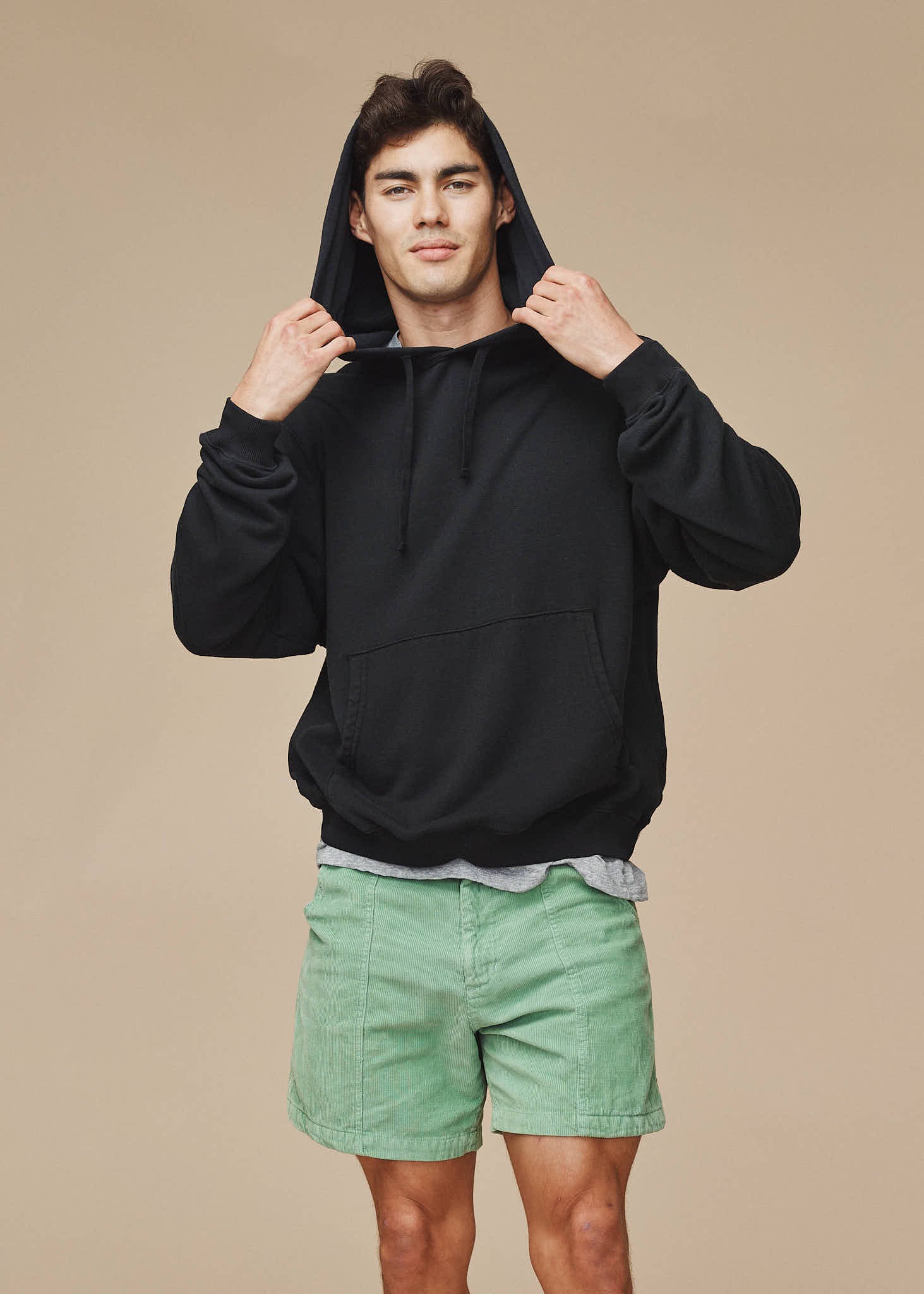 Montauk Hooded Sweatshirt | Jungmaven Hemp Clothing & Accessories / model_desc: Henry is 6’0” wearing Large