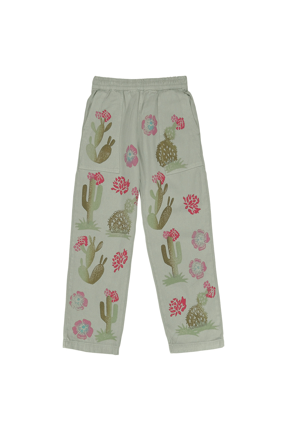 Desert Floral Ocean Pant | Jungmaven Hemp Clothing & Accessories / Color: Agave Green