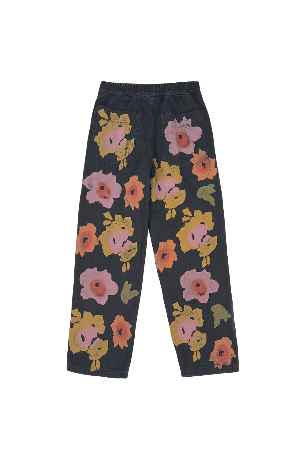 Floral Ocean Pant | Jungmaven Hemp Clothing & Accessories / Color:Disco Denim Pant | Jungmaven Hemp Clothing & Accessories / model_desc: Back in Black
