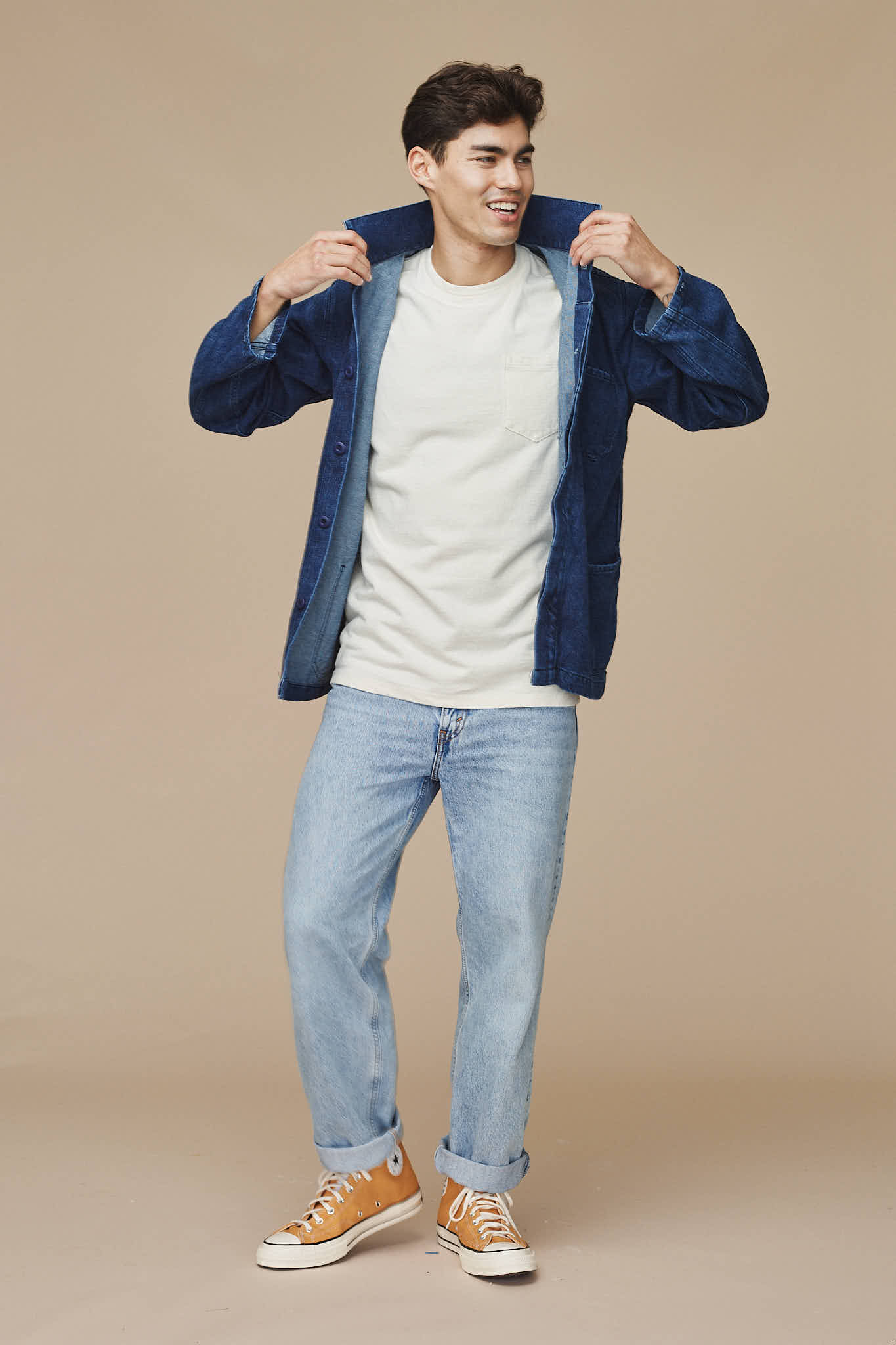 Denim Olympic Jacket | Jungmaven Hemp Clothing & Accessories / Color: