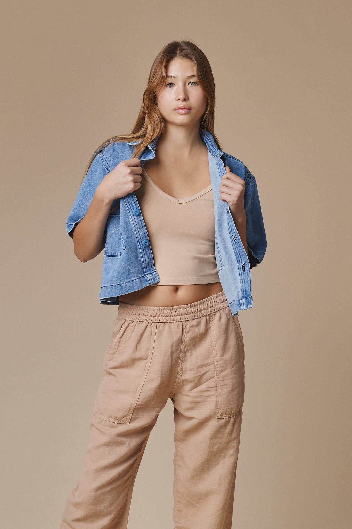 Denim Phinney Shirt | Jungmaven Hemp Clothing & Accessories / Color:
