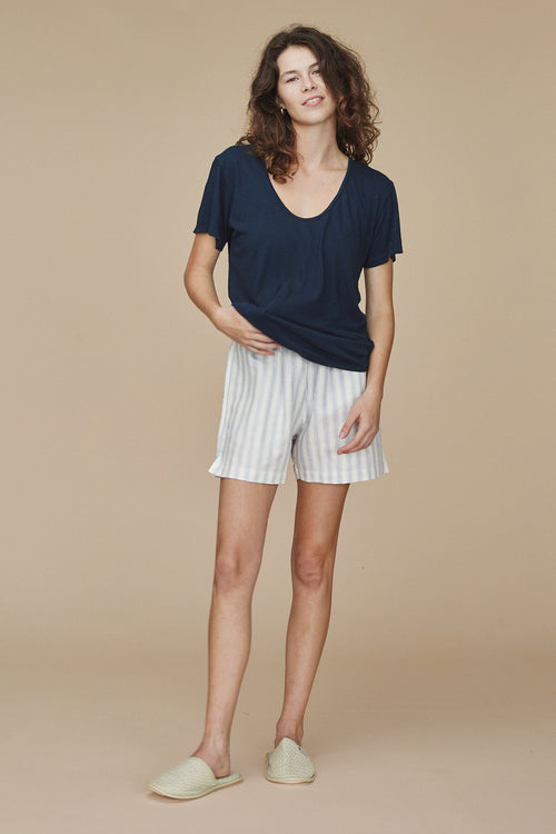 Porto Resort Short | Jungmaven Hemp Clothing & Accessories / model_desc: Sydney is  5’7” wearing S
