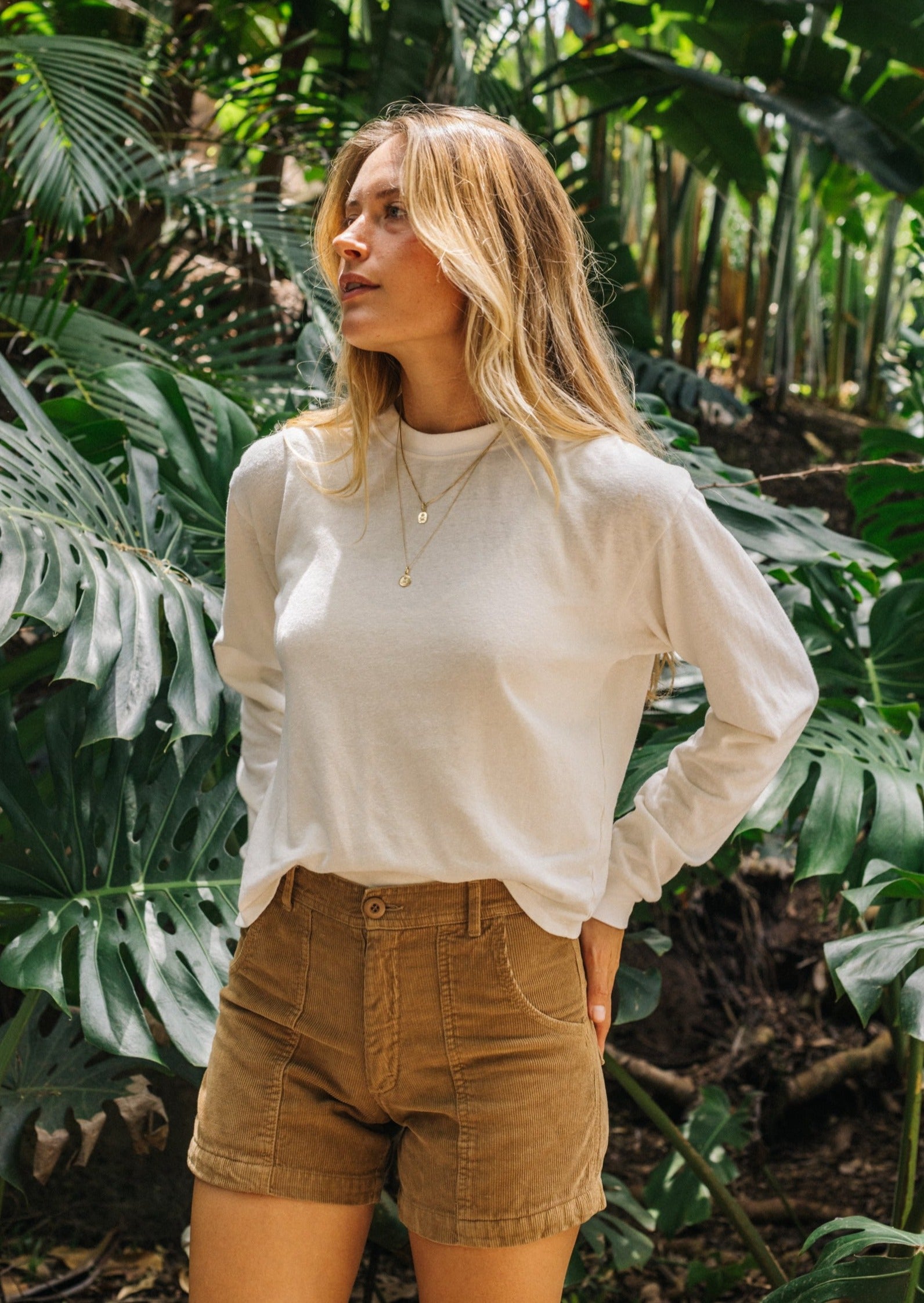 Cropped Long Sleeve Tee | Jungmaven Hemp Clothing & Accessories / Color: