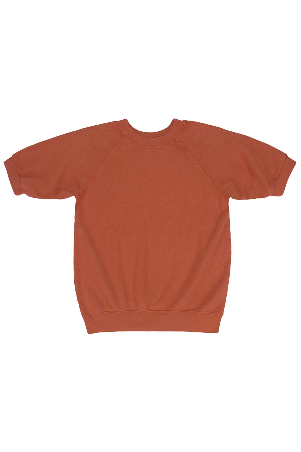 Short Sleeve Raglan Fleece Sweatshirt | Jungmaven Hemp Clothing & Accessories / Color:Rooibos Tea