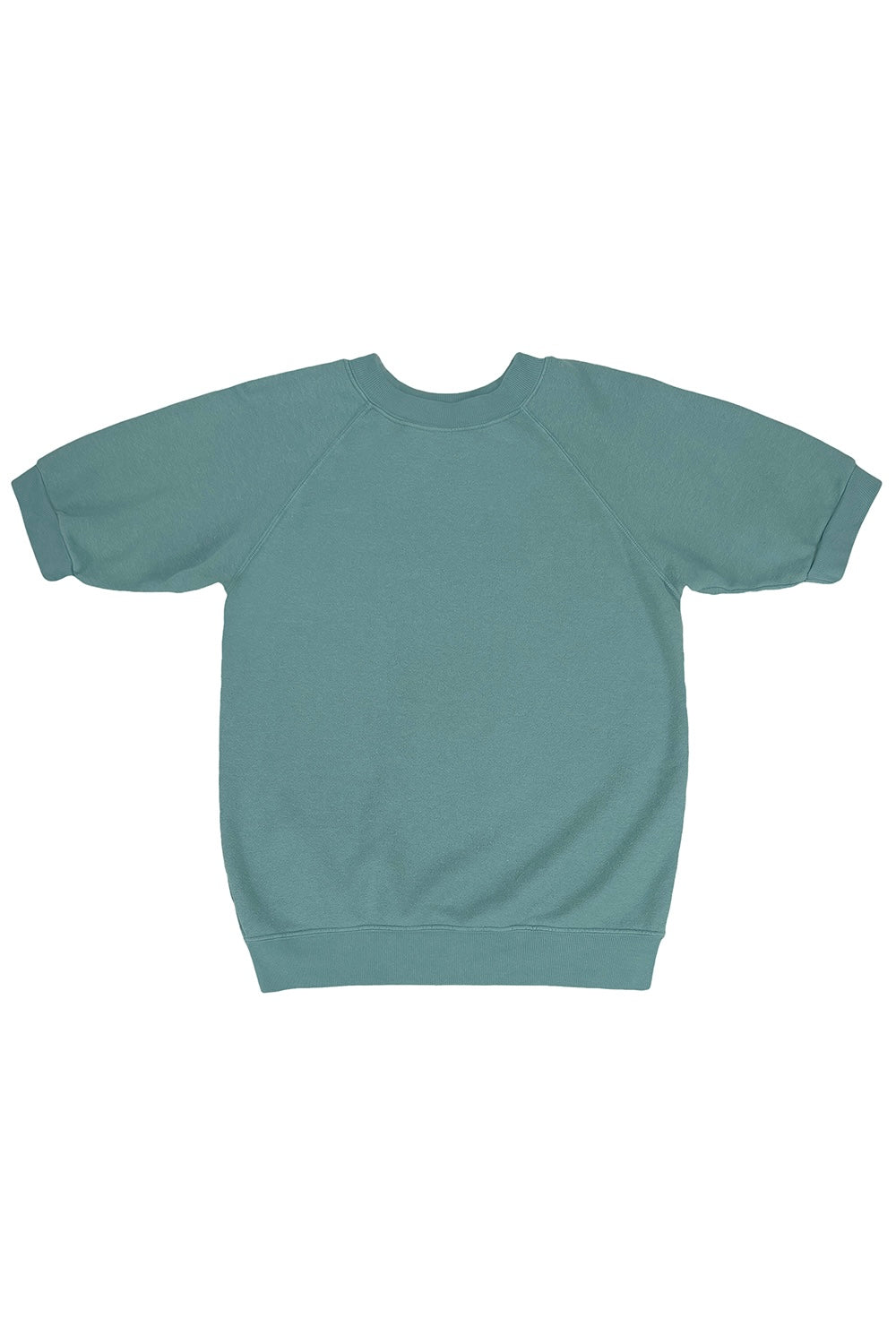 Short Sleeve Raglan Fleece Sweatshirt | Jungmaven Hemp Clothing & Accessories / Color: Teal