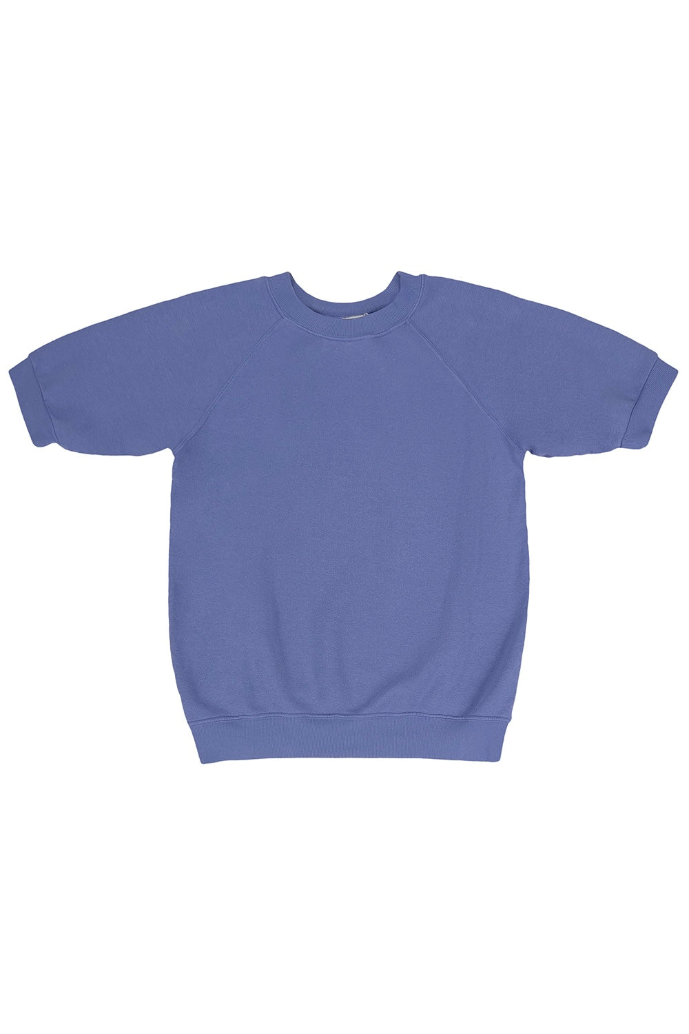Short Sleeve Raglan Fleece Sweatshirt | Jungmaven Hemp Clothing & Accessories / Color: Wisteria