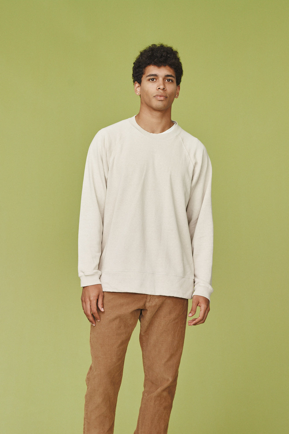 Sierra Raglan Sweatshirt | Jungmaven Hemp Clothing & Accessories / model_desc: Isaiah is 6’1” wearing Large