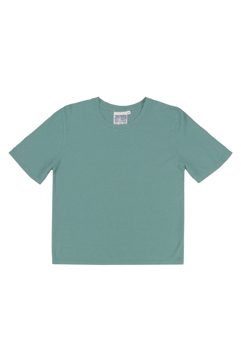 Silverlake Cropped Tee | Jungmaven Hemp Clothing & Accessories / Color: Teal