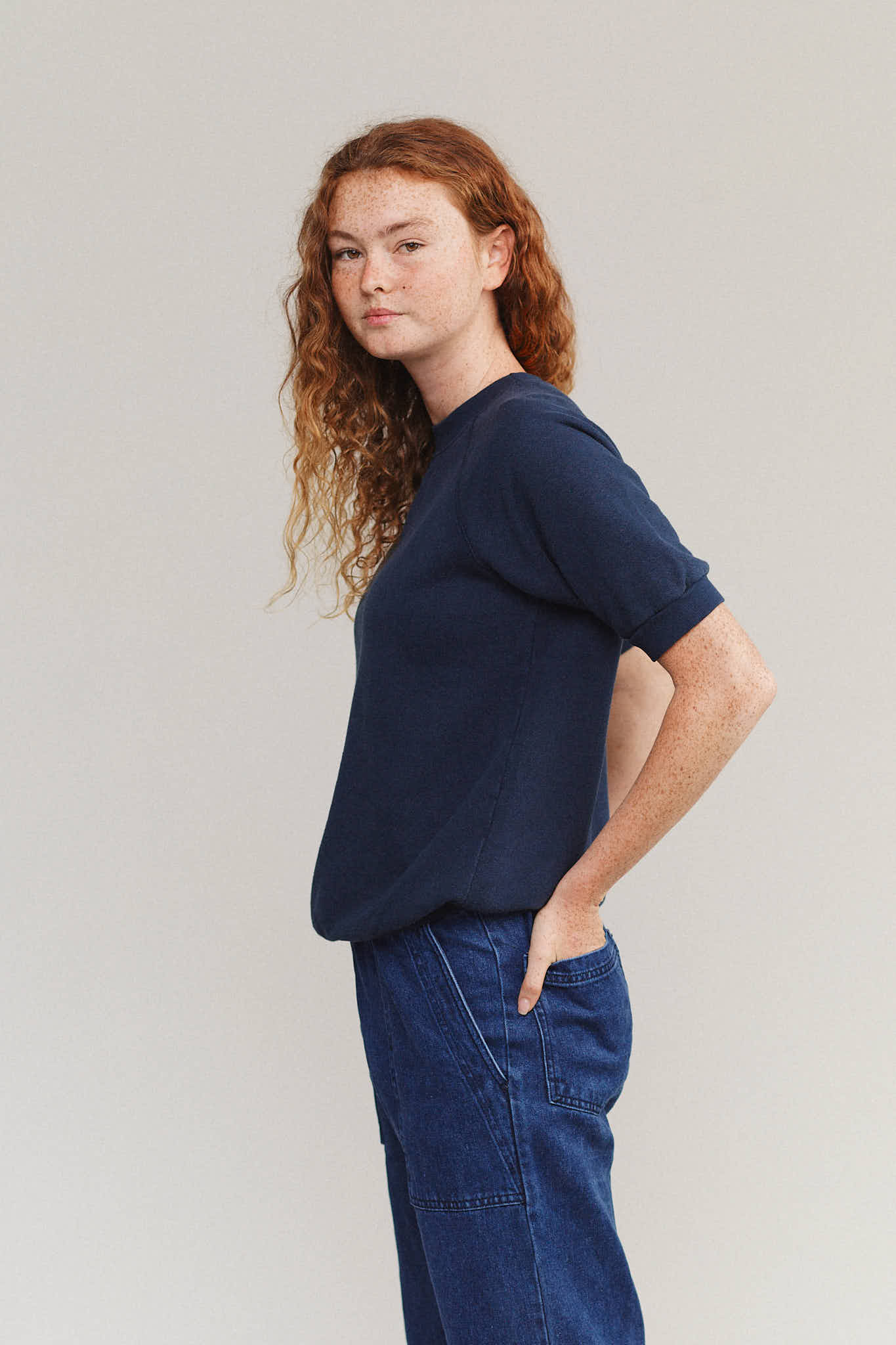 Short Sleeve Raglan Fleece Sweatshirt | Jungmaven Hemp Clothing & Accessories / Color: