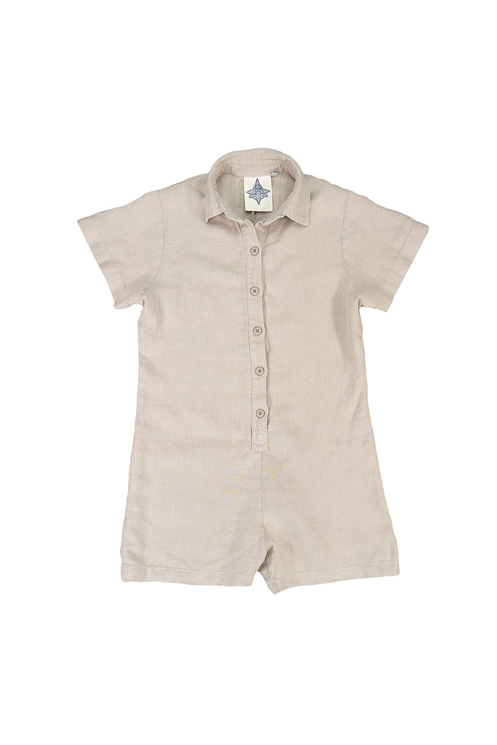 Stillwater Polo Romper | Jungmaven Hemp Clothing & Accessories / Color: Canvas