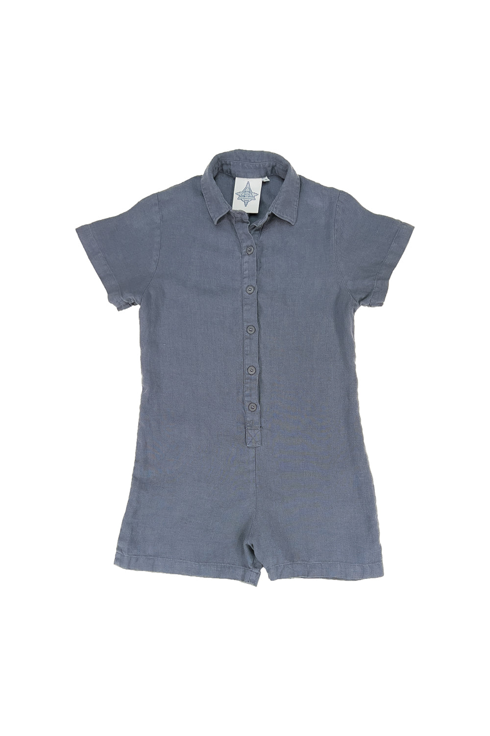 Stillwater Polo Romper | Jungmaven Hemp Clothing & Accessories / Color: Diesel Gray