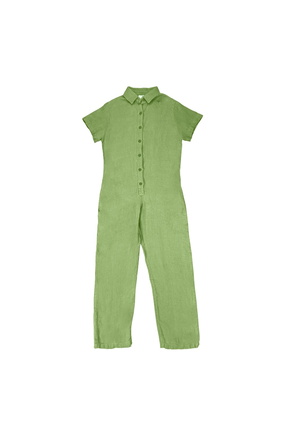 Stillwater Polo Pant Romper | Jungmaven Hemp Clothing & Accessories / Color: Dark Matcha