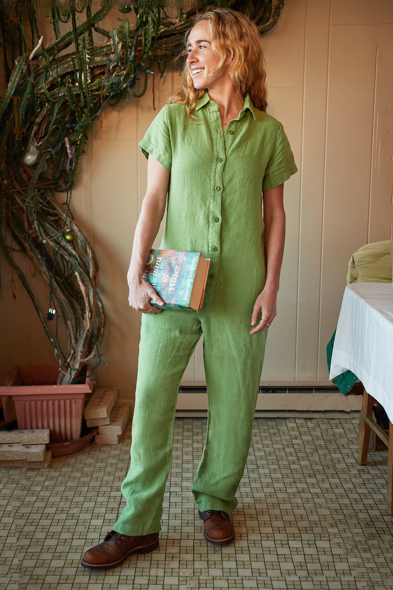 Stillwater Polo Pant Romper | Jungmaven Hemp Clothing & Accessories / Color: