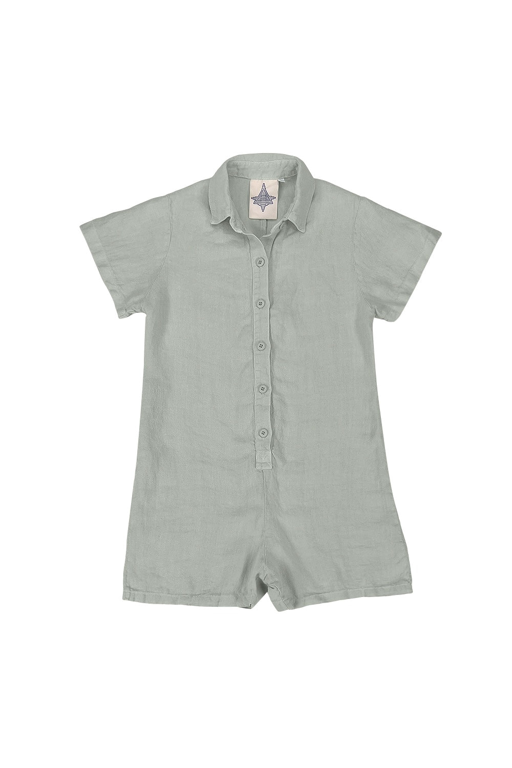 Stillwater Polo Romper | Jungmaven Hemp Clothing & Accessories / Color: Seafoam Green